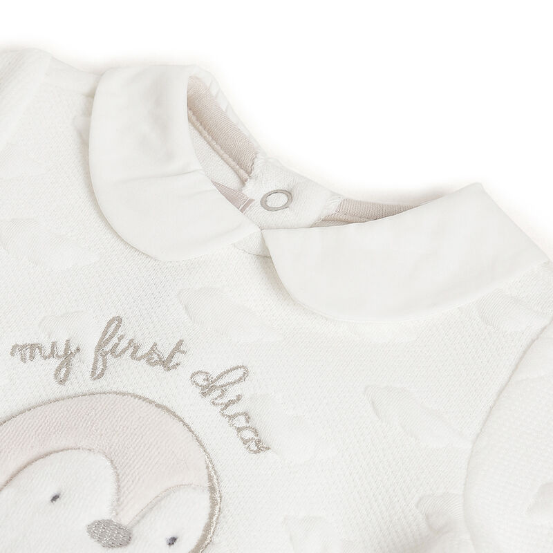 Infants Bronze Applique Leg Opening Babysuit image number 2